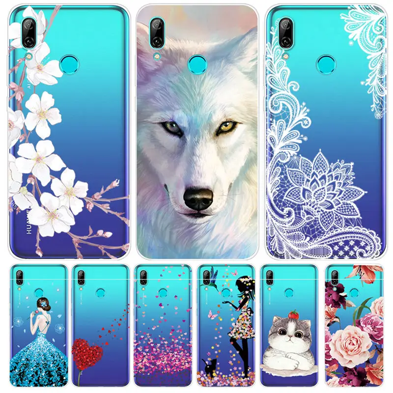 

Arvin Silicone Fundas for Huawei P Smart 2019 Soft Clear TPU Back Phone Case FOR P Smart 2019 6.21 inch Painted Cover PSmart Bag