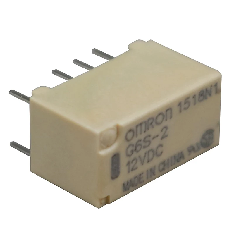 5 шт. Omron G6S-2 реле постоянного тока 5 В, 12 В, 24 В постоянного тока, DPDT 8Pin DIP цепи 2pole реле 2A сигнала нагрузки односторонняя устойчивый - Габаритные размеры: DC12V