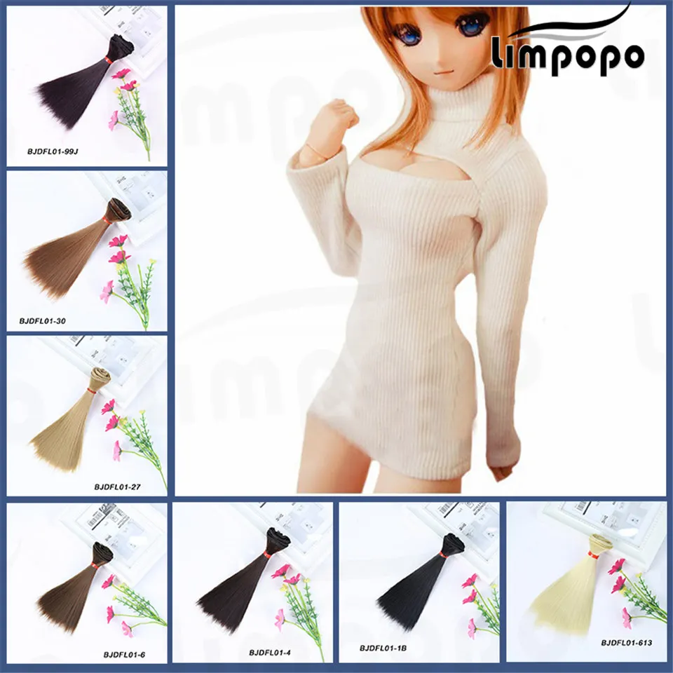 

Cateleya Fashionable bjd doll DIY hair weaving wig high temperature wire 1 PCs 15cm * 100cm wig