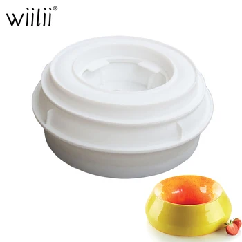

3D Round Silicone Cake Mold For Cream Pastries Bakeware Ice Cream Cake Decoration Molds DIY Kitchen Baking Pan