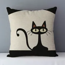  Selected Couch cushion 45x45cm Cartoon cat printed quality home decorative pillows kids bedroom Decor pillowcase without core 