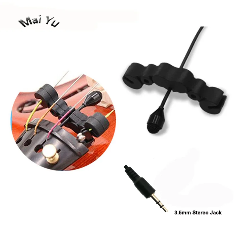 

Professional Instrument Microphone Fiddle Violin Microfone Condenser Viola Music Record Mic for Amplifier Transmitter 3.5 Stereo
