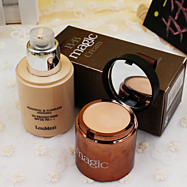 

BB cream + concealer clear flawless bottle of 60g double dual naked makeup base isolation foundation cream SPF 25 PA++ SBF002