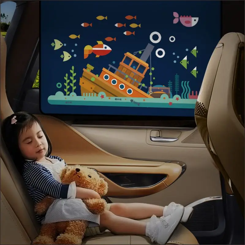 Vehicle shade  Sun protection  Vehicle side curtain  Shading board  With magnet  Automotive sunshade gear