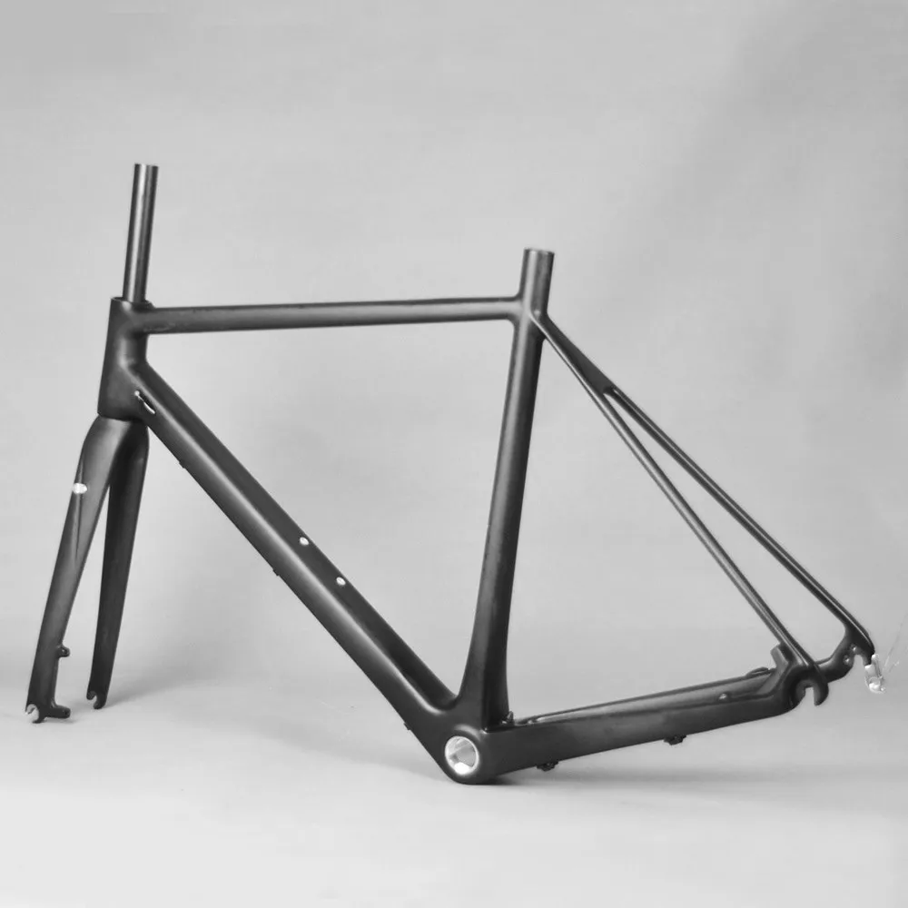 

Carbon Road Frame Disc Brake 700c Bike Parts Frame Bicycle Frame 48cm UD Matte BSA Fm166 With Seatpost And Fork