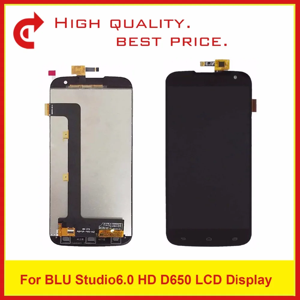 

High Quality 6.0" For BLU Studio6.0 HD D650 D650A 650 Lcd Display Screen Touch Screen Panel Digitizer Assembly Free Shipping