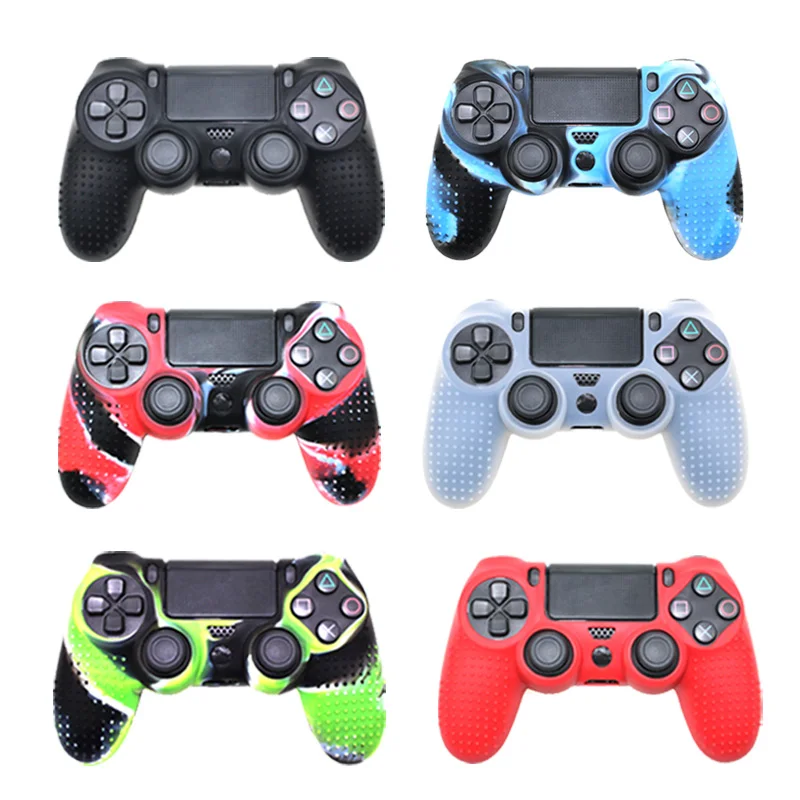 Silicone Camo Protective Skin Case For Sony Dualshock 4 PS4 Pro font b Slim b font