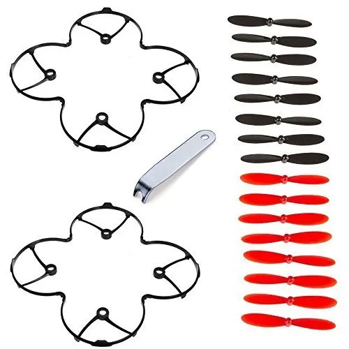 

Hubsan X4 H107C H107D Propellers Quadcopter Spare Blades+Hubsan X4 H107C H107D Protection Guard H301