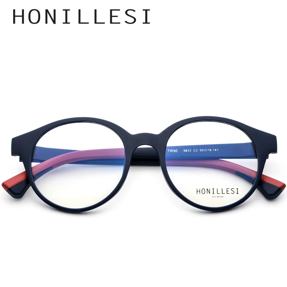 

HONILLESI TR90 Glasses Frame Men Brand Designer Female Vintage Round Prescription Eyeglasses Full Myopia Optical Frames Eyewear