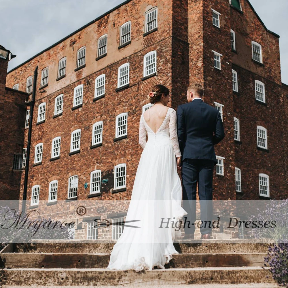 Mryarce 2019 Boho Chic Exclusive Lace Rustic Wedding Dress