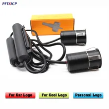 PFTKJCP2pcs Автомобильный светодиодный лазерный проектор с логотипом для Mitsubishi Mazda daewoo lifan 620 hover h3 h5 haval автомобильная лампа светодиодный светильник