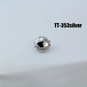 

50pc SCREWBACK SPIKE TT- 353 leathercraft Silver