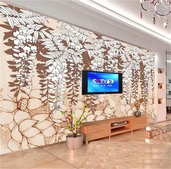 

custom 3d photo wallpaper living room mural sophora flower classical photo picture sofa TV background non-woven wallpaper mural