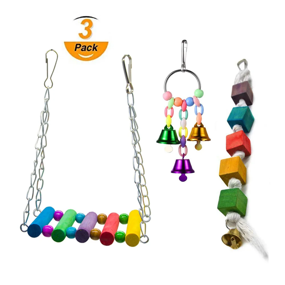 

2019 Hot Sale Parrot Toys Cross Boundary Combination Explosive Pet Products Bird Ladder Bird Toys