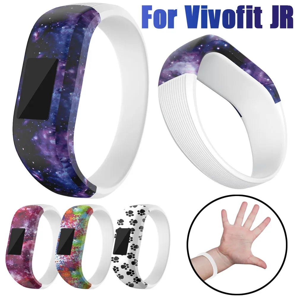 

Fashion fitness bracelet Soft Silicone Replacement Wrist Strap Watch Band for Garmin Vivofit JR wearable devices relogios