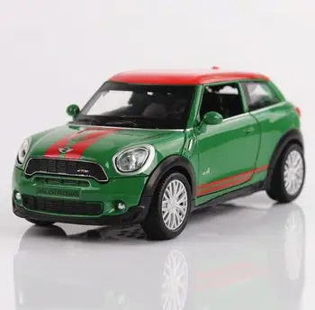 

Free shipping High simulation MINI 1:32 scale alloy pull back car model diecast metal toy vehicles sound&light 4 open doors