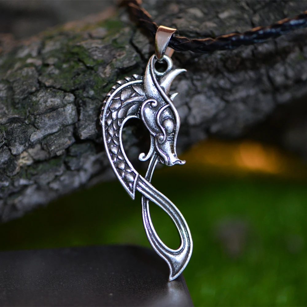 

10PCS Viking Pendant Necklace Dragon pendant Necklace Jewelry Talisman
