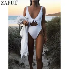 Zaful 2017 Один Кусок Купальники Женщин Сексуальный Высокая Вырезать Купальник Спинки Выдалбливают Монокини Купальник Боди Пляж Носить