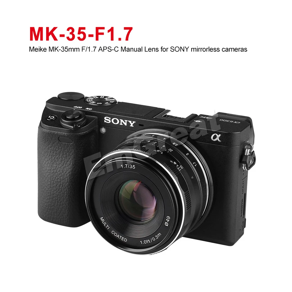 Meike MK-35-1.7 35 мм F1.7 объектив с ручным фокусом APS-C для Canon или sony или Fuji или Для беззеркальных камер с креплением 4/3