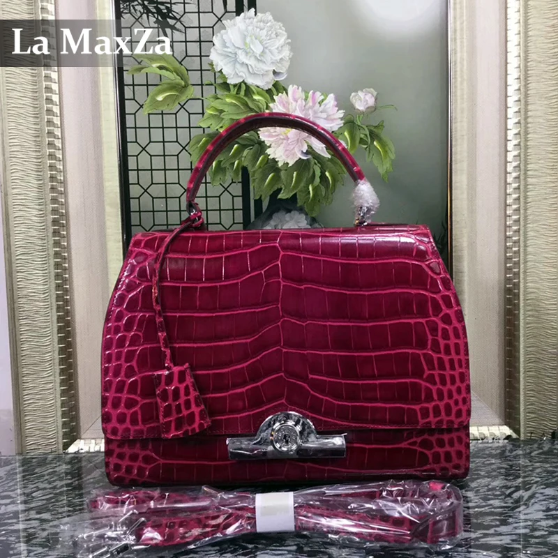 2017 women s luxury crocodile font b leather b font font b handbag b font