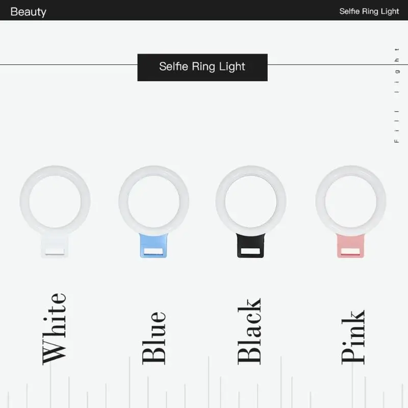 Светодиодный селфи кольцо света приглушить фотографии поток повышения лампа безделушки для красоты свет вспышки наполнитель для IOS Android USB