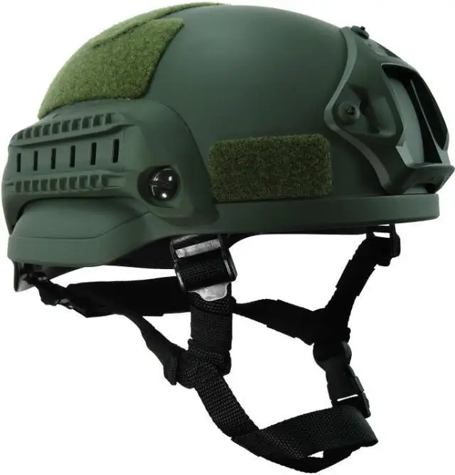 

Mich 2002 Military Tactical Combat Helmet w/ NVG Mount & Side Rail For Outdoor Airsoft tactical helmet