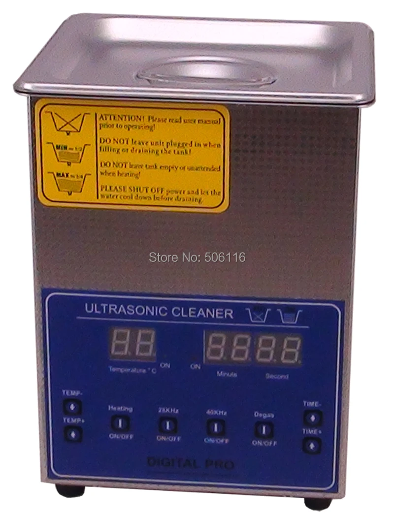 

Free ship Brand new dual double frequency 28khz 40Khz digital ultrasonic cleaner cleanering machine 2L