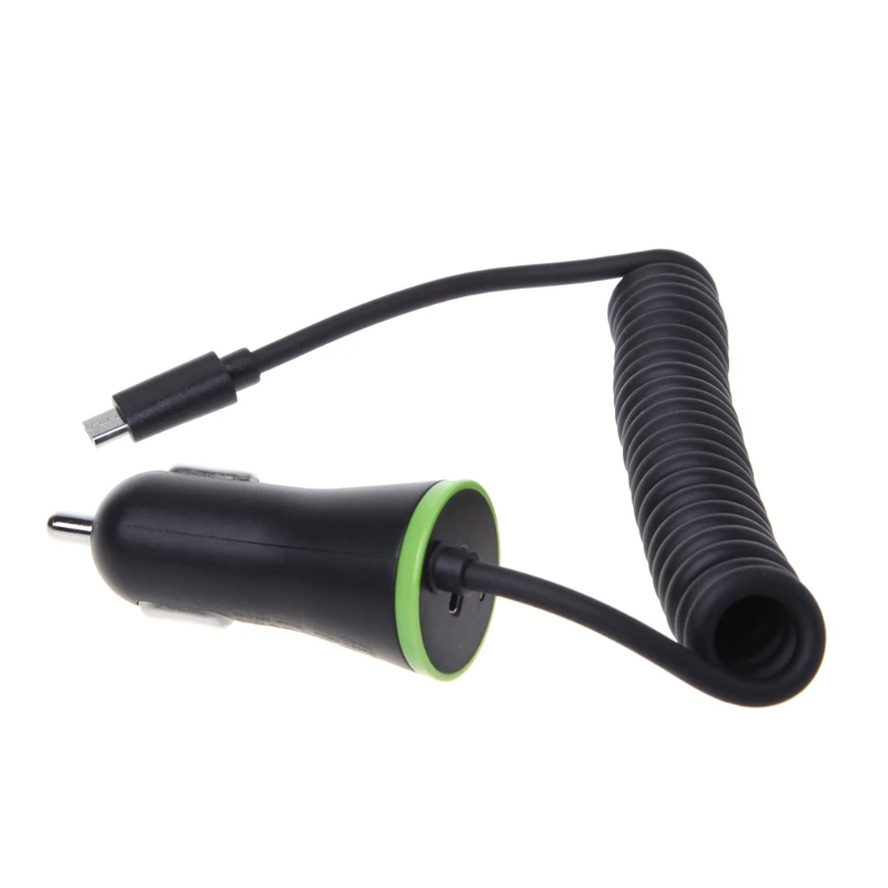 

Drop ShiP 18W USB Type-C PD Quick Charging Smart Car Charger With Micro USB Coiled Cable