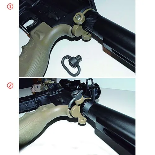 Тактический AEG GBB QD Слинг адаптер 2 Положение быстрого отсоединения приемник двойная петля Конец пластины для охоты область OS33-0111
