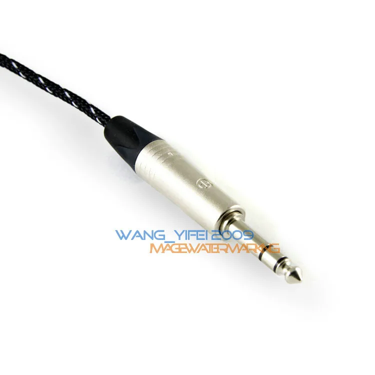 Ручной работы обновления Hifi кабель для наушников для Sennheiser HD545 HD565 HD580 HD600 HD650 с Neutrik 6,3 мм 1/4 штекер 2,5 м Длина