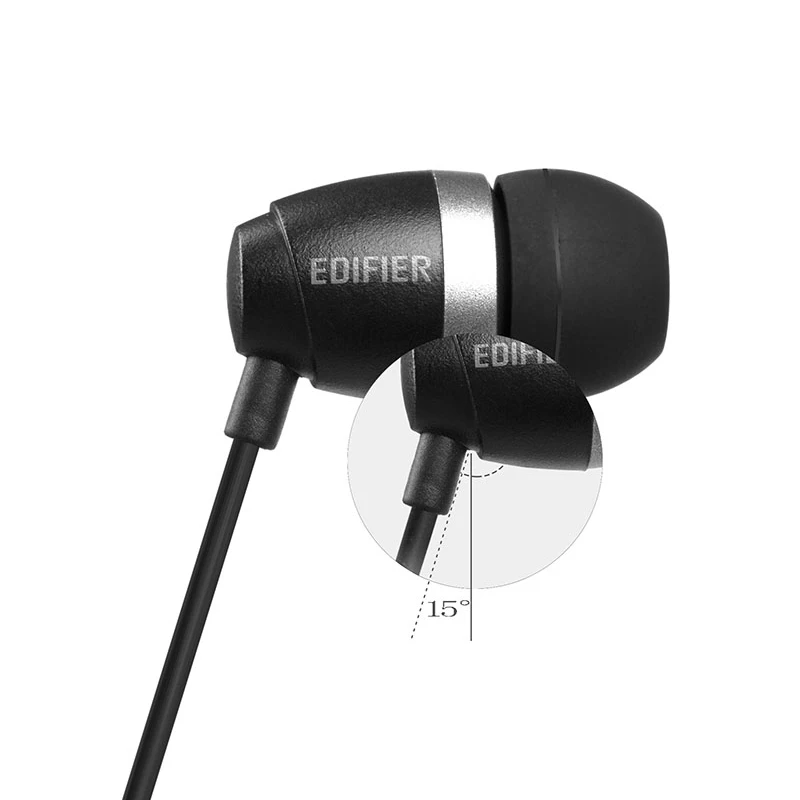 EDIFIER P210 наушники в ухо с микрофоном бас стерео гарнитура Hands-Free проводной Контрольный динамик HiFi наушники для смартфонов
