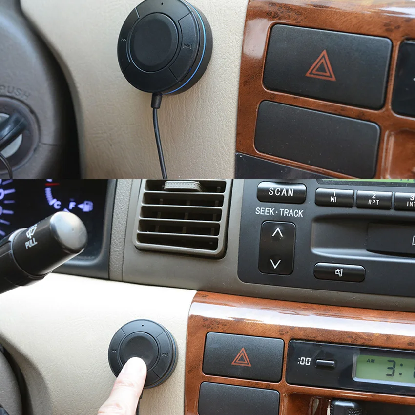 Handsfree Bluetooth Car Kit Bluetooth 4.1 Receiver Aux 3.5mm Audio Output A2DP Wireless Bluetooth Car MP3 Player Receiver