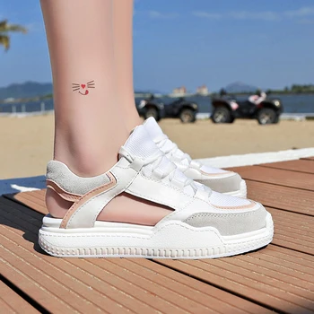 

Nice Fashion Korean Women Shoes Spring Casual Shoes Outdoor Walking Shoes Women Flats Lace Up Ladies Shoes Chaussures Pour Femme