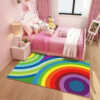 

Cartoon Carpet Princess Baby Crawling Mat Children's Room Bedside Blanket Livingroom Bedside Puzzle Machine Washable
