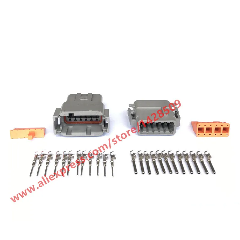 

10 Sets DTM Auto Deutsch Connector DTM04-12P / ATM04-12P DTM06-12S / ATM06-12S 12 Pin Automotive Connector With Pin