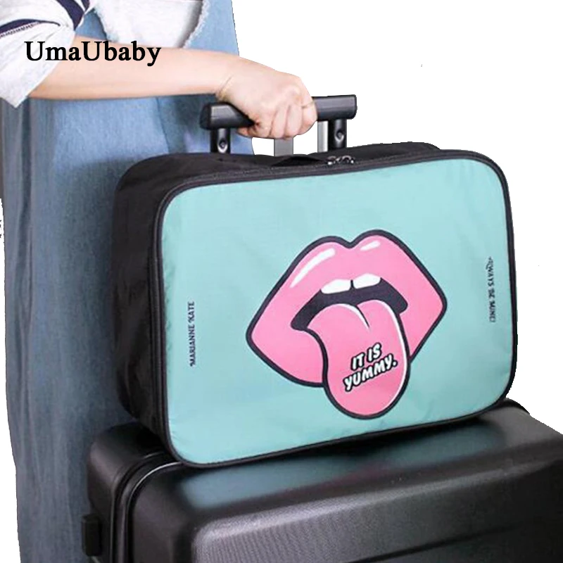 

2018 New Mummy Bag Fashion Portable Cartoon Handheld Travel Luggage Maternal Bag Baby Backpack Diaper Baby Care Bag