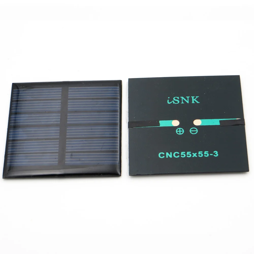 3VDC 120mA 0,36 ватт солнечная панель Стандартный эпоксидный поликристаллический кремний DIY батарея заряд энергии Модуль Мини Солнечная батарея игрушка