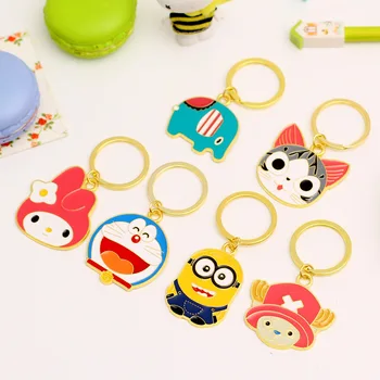 

free shipping 60pcs/lot lovely zinc alloy cartoon keychain birthday party door gifts, company lucky draw prize