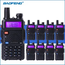 8 шт./лот BAOFENG UV-5R рации двухдиапазонный УКВ UV5R 2 рации Портативный рация двусторонней радиолюбителей трансивер