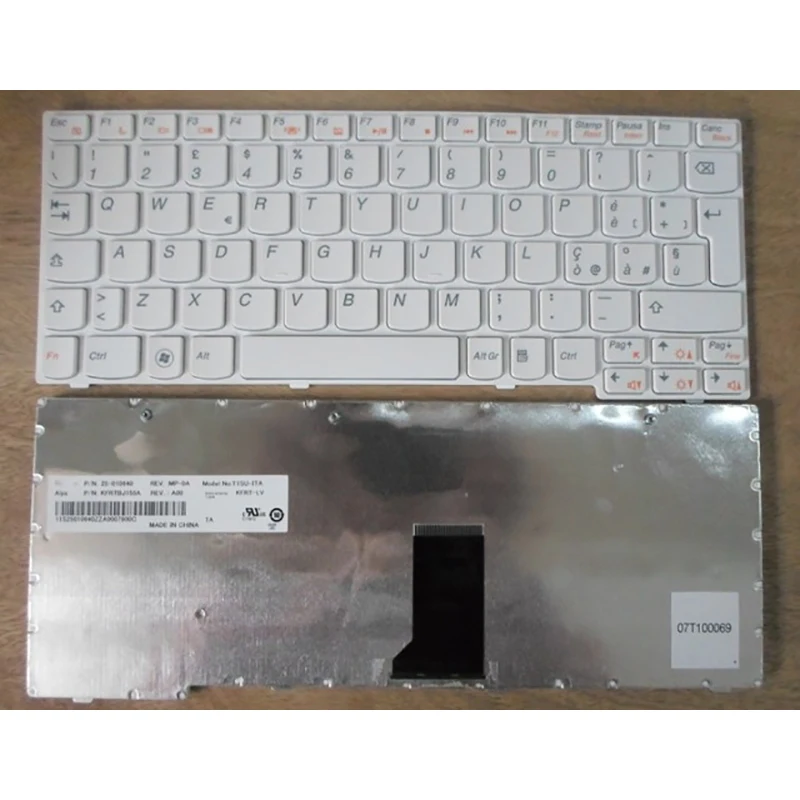 

Новинка для LENOVO U160 U165 S200 S205 итальянская Клавиатура для ноутбука Белый
