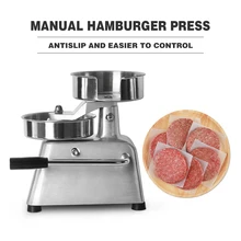 ITOP Manual Hamburger Press Forming Machine 150mm Patty Maker With 500pcs Burger Paper Round Meat Press Food Processors IT-150