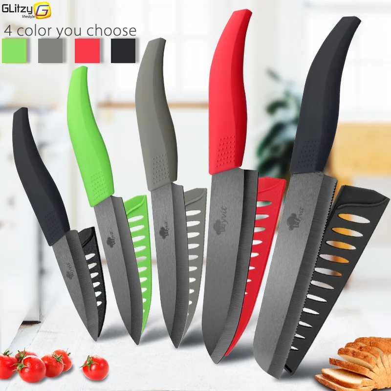 Ceramic Knife 6 inch 5 inch 4 inch 3 inch Kitchen Knife Chef knives Zirconia Black Blade Utility Slicing Fruit Vegetable Cutter Ceramic Knife 6 inch 5 inch 4 inch 3 inch Kitchen Knife Chef knives Zirconia Black Blade Utility Slicing Fruit Vegetable Cutter