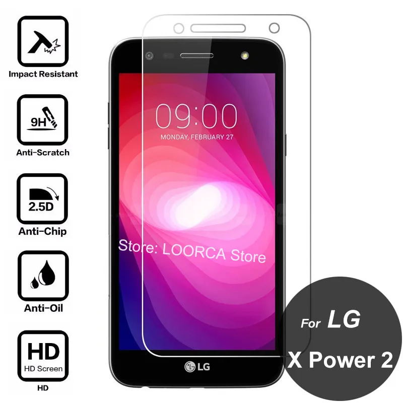 For LG X Power 2 Tempered Glass Protective Film Original 2