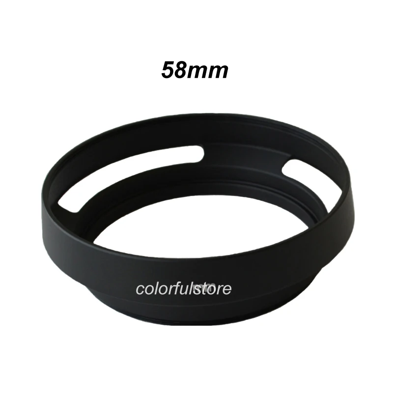 58 mm 58mm Black Hollowed Hollow Camera Lens Lenses Hood Shade Cover