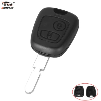 

DANDKEY 2 Buttons For Peugeot 407 107 205 206 207 307 406 Remote Key shell Fob Replacement Key Remote Enter Keyless