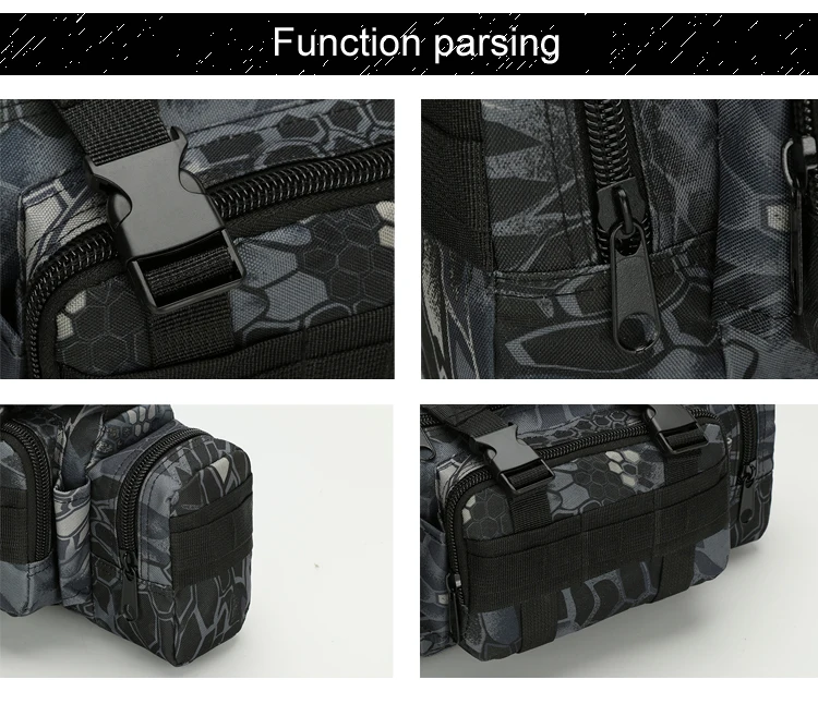 ATAXZOME 600D шифрование водонепроницаемая спортивная карманная сумка для фотокамеры многофункциональная охота карманы