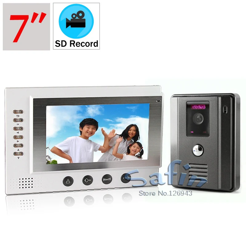 DP-701R video reocrd intercom 700tvl камера ночного видения 7-дюймовая видеозапись | Безопасность