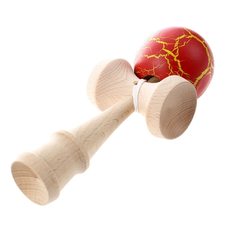 Потрескавшаяся краска шар Kendama умелая жонглирование игра мяч Японская Традиционная игрушка шарики Развивающие игрушки для детей-красный