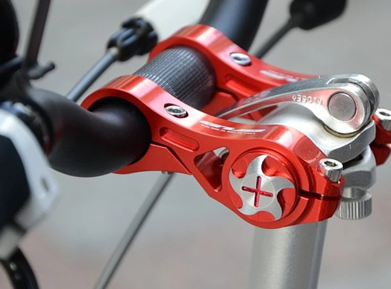 

GUB G-80 CNC Alloy Folding bike stem double clamp 25.4mm foldable bicycle stem