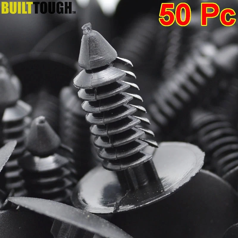 50pcs/lot Auto Fastener Fit 8mm Hole Nylon Car Clips Fender Bumper